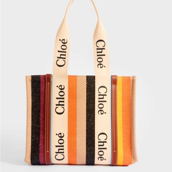 Chloe Medium Woody Striped Tote brand new never used. - Picture 12 of 12